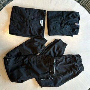 greys anatomy mixed scrub set lot tops XS pants S
